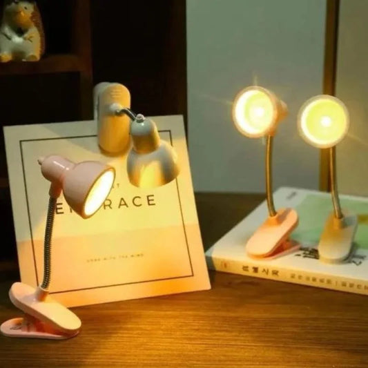 Mini Book Light with Clip | Portable LED Reading Lamp with Eye Protection | Random Color