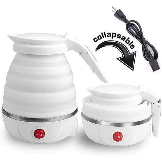 600ml Portable Foldable Electric Travel Kettle – Fast Water Boiler (Collapsible Design)