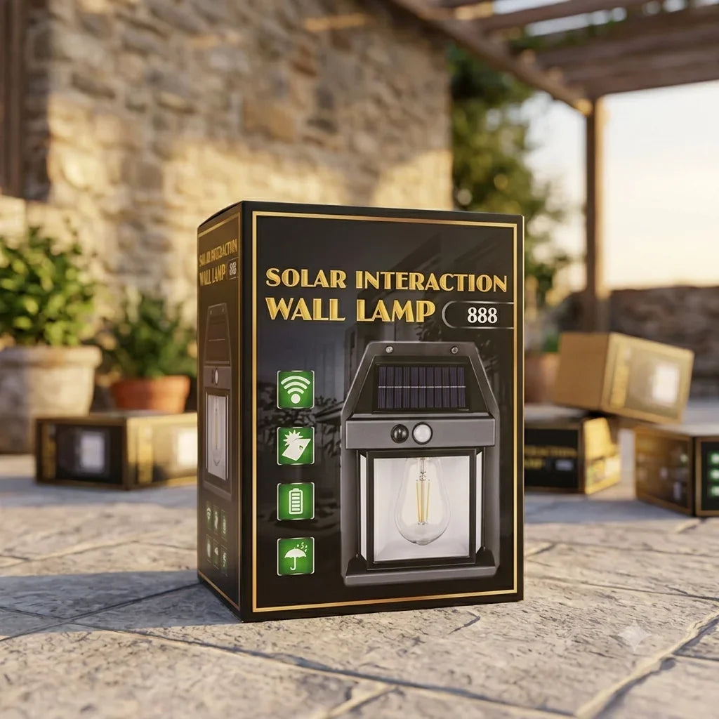 Solar Interaction Wall Lamp – Outdoor Waterproof LED Motion Sensor Solar Light (Model 888)