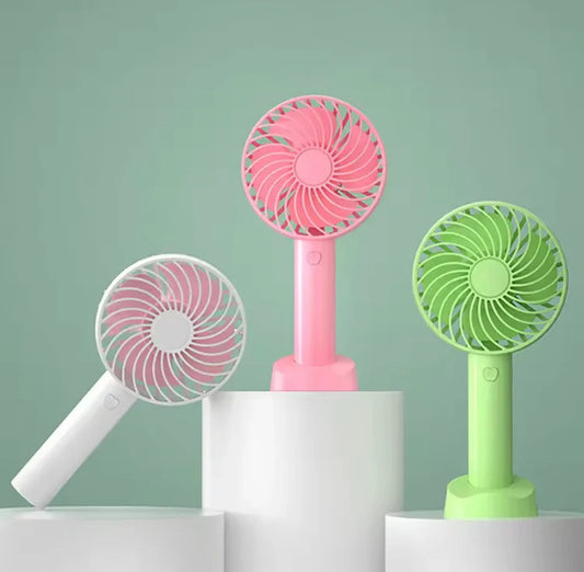Portable Hand Fan – Mini Desktop Cooling Fan | Rechargeable Personal Air Fan