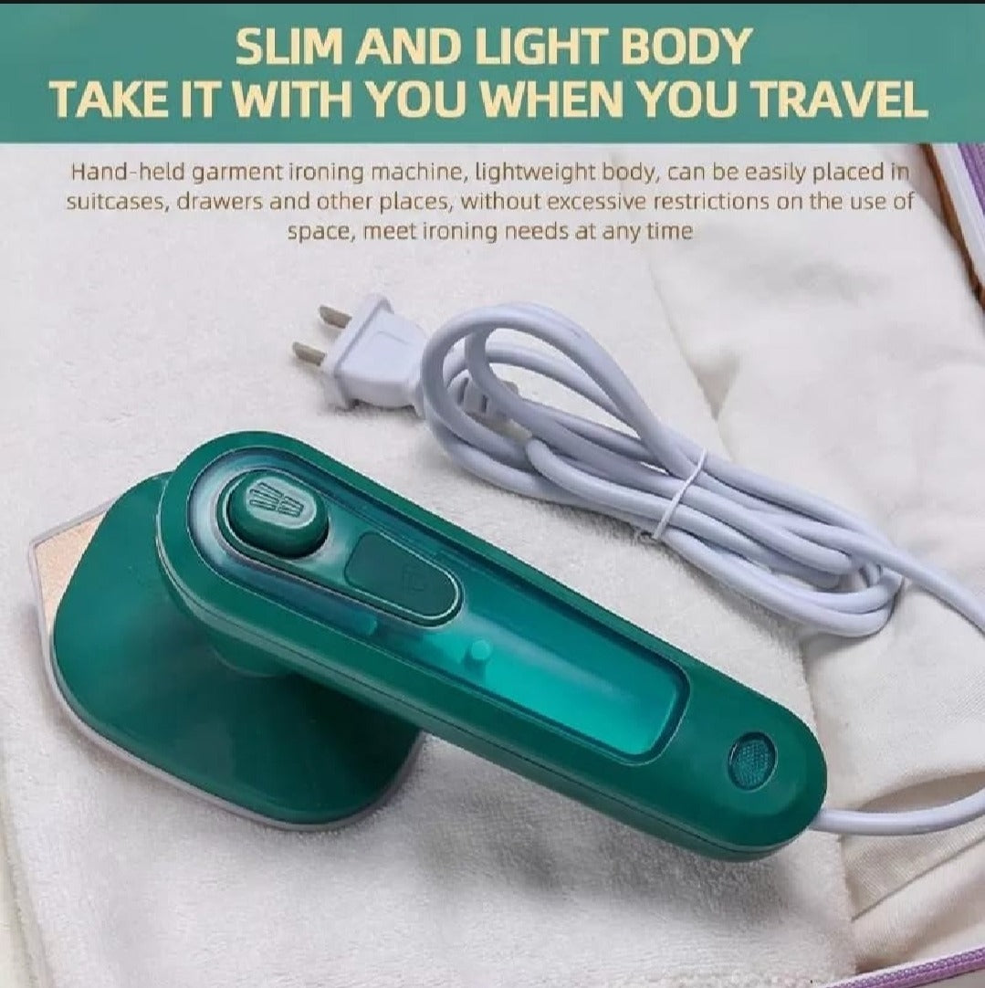 Mini 180° Foldable Handheld Steam Iron – Portable Travel Garment Steamer for Fast Wrinkle Removal