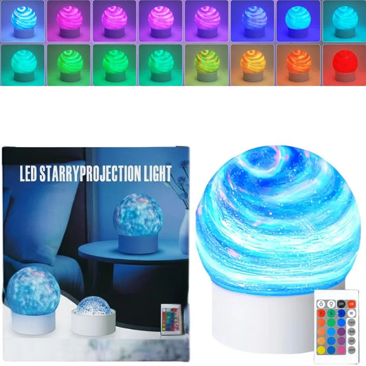 2-in-1 Ocean Wave Projector Light & Northern Aurora Lamp | 16 Colors RGB Night Light Projector  | Bedroom Mood Lamp