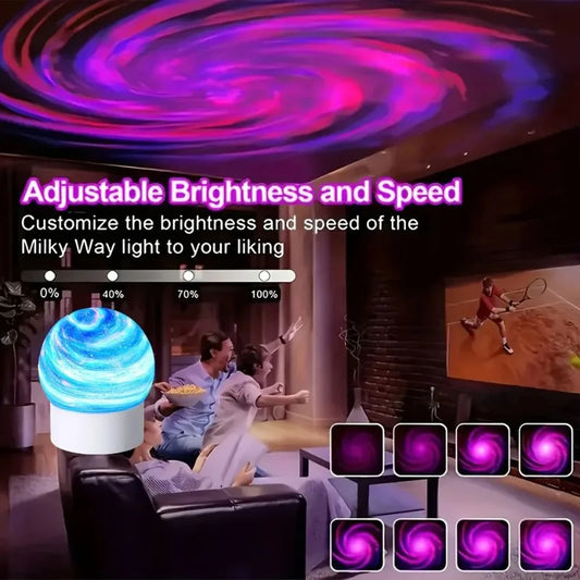 2-in-1 Ocean Wave Projector Light & Northern Aurora Lamp | 16 Colors RGB Night Light Projector  | Bedroom Mood Lamp