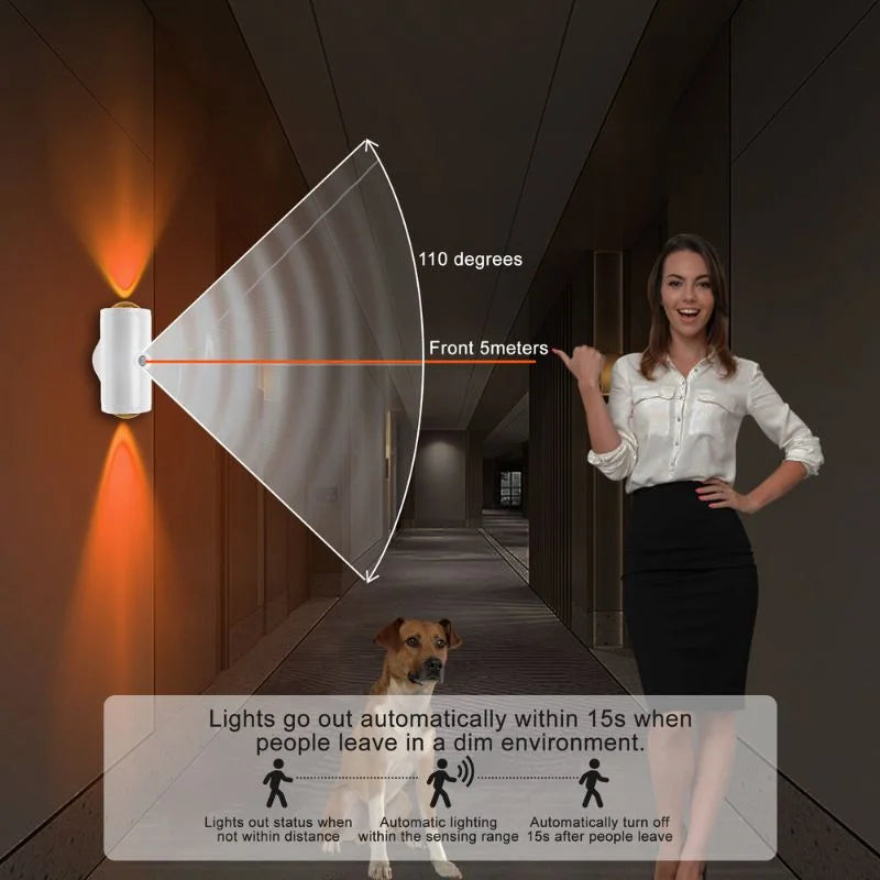 LED Night Light with Motion Sensor | Rechargeable Wireless Wall Lamp | Dimmable Smart Night Light | Magnetic Indoor & Outdoor Wall Light