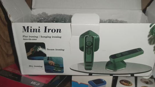 Mini 180° Rotatable Handheld Steam Iron – Foldable Travel Garment Steamer