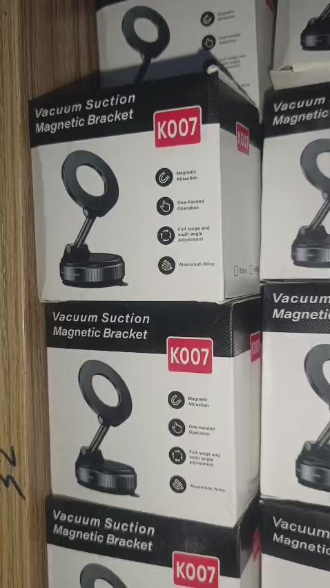 Magnetic Strong Phone Holder – 360° Adjustable Foldable Vacuum Mount