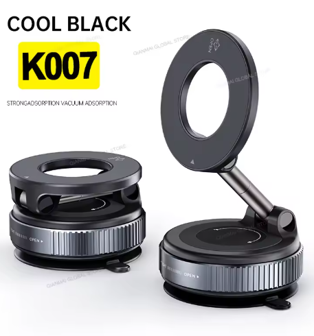 Magnetic Strong Phone Holder – 360° Adjustable Foldable Vacuum Mount