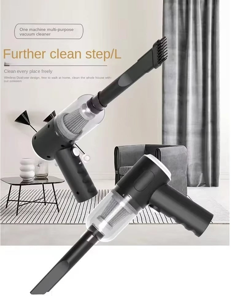 3-in-1 Portable Wireless Vacuum Cleaner – High Suction, Air Pump & Dust Blower