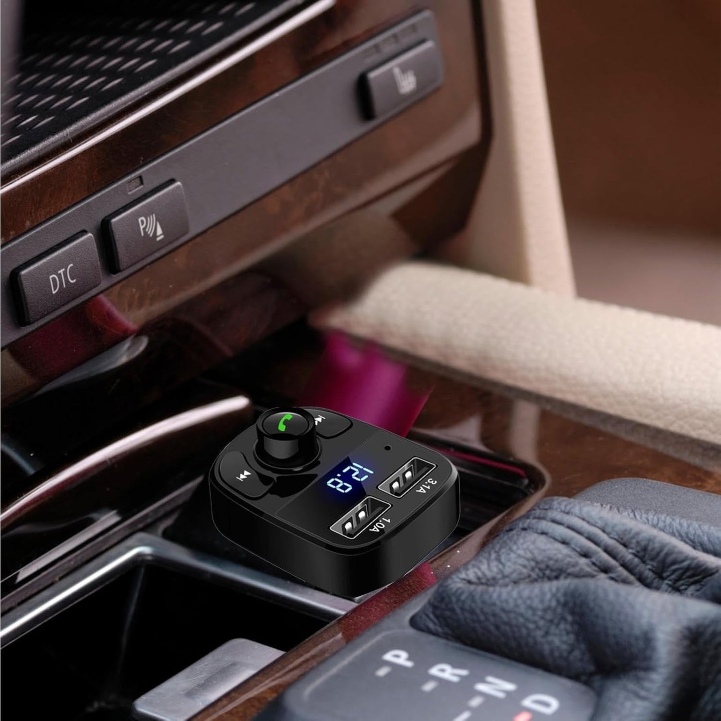 X8 Bluetooth Car FM Transmitter – Fast Charge + Hands-Free Calling