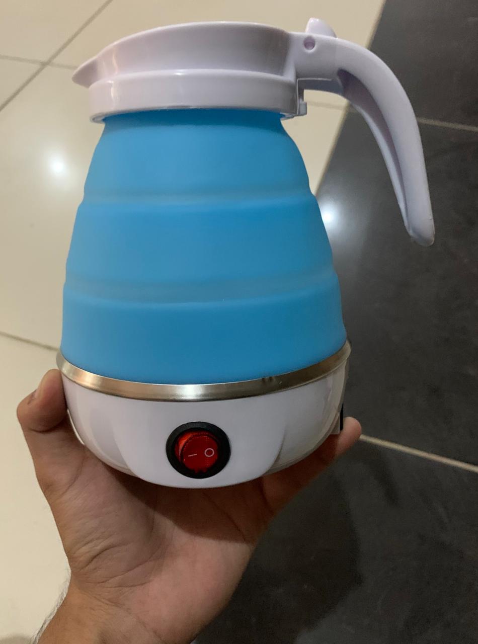 600ml Portable Foldable Electric Travel Kettle – Fast Water Boiler (Collapsible Design)