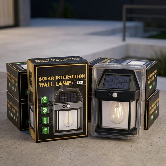Solar Interaction Wall Lamp – Outdoor Waterproof LED Motion Sensor Solar Light (Model 888)