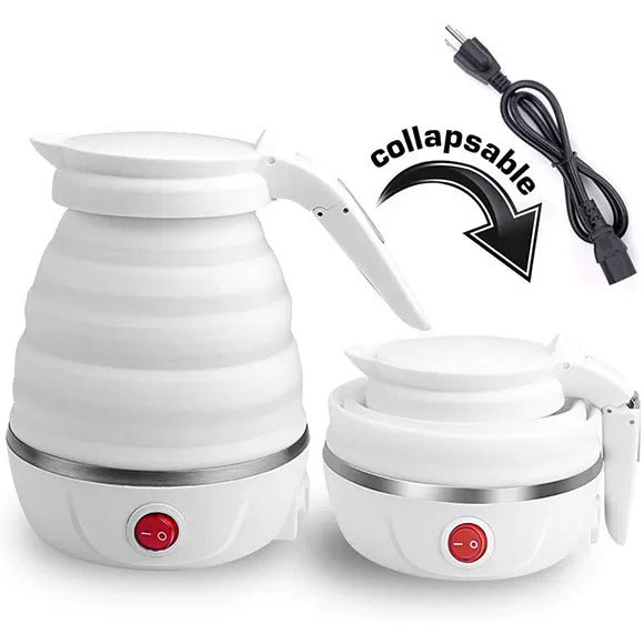 600ml Portable Foldable Electric Travel Kettle – Fast Water Boiler (Collapsible Design)