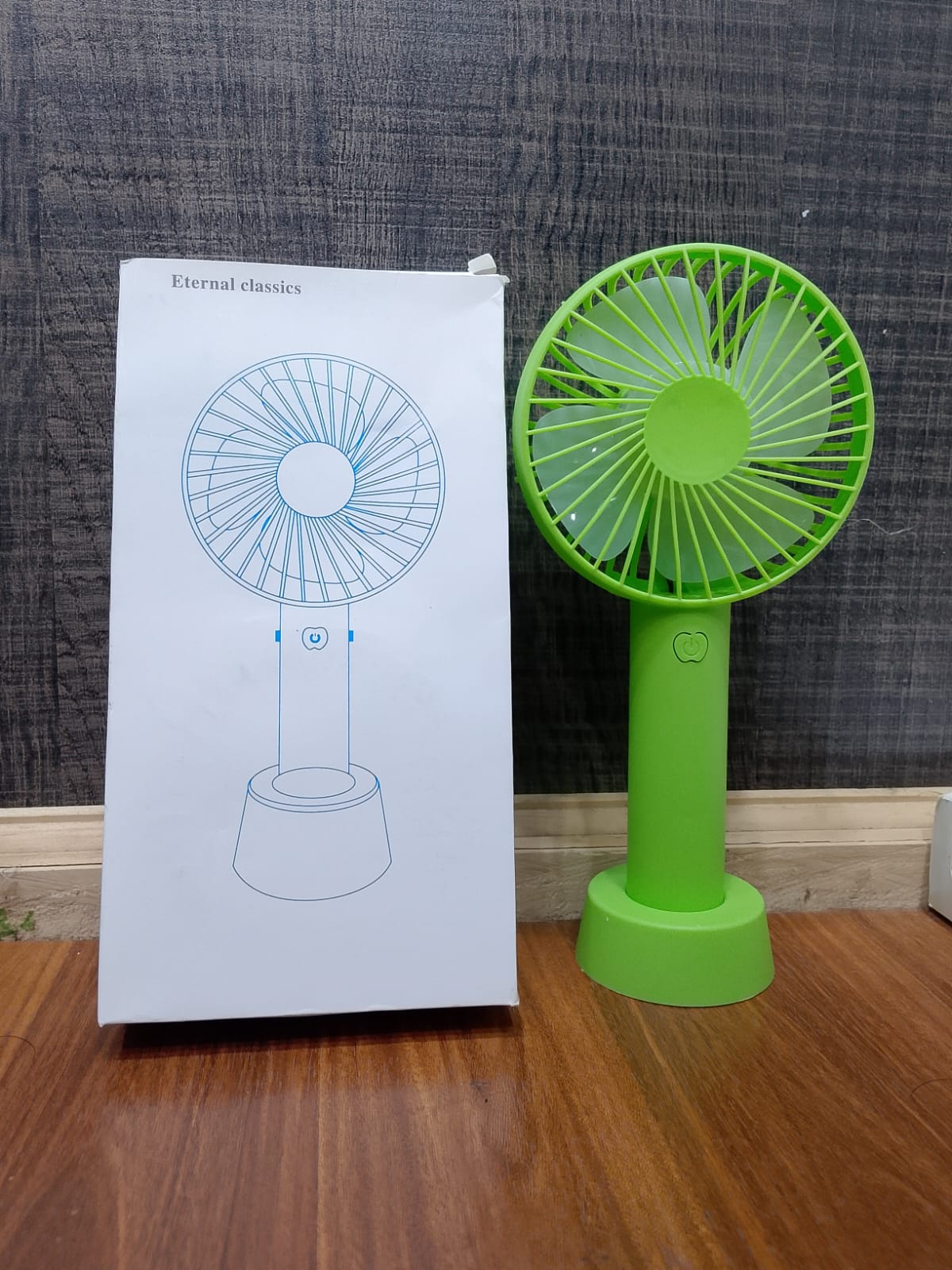 Portable Hand Fan – Mini Desktop Cooling Fan | Rechargeable Personal Air Fan