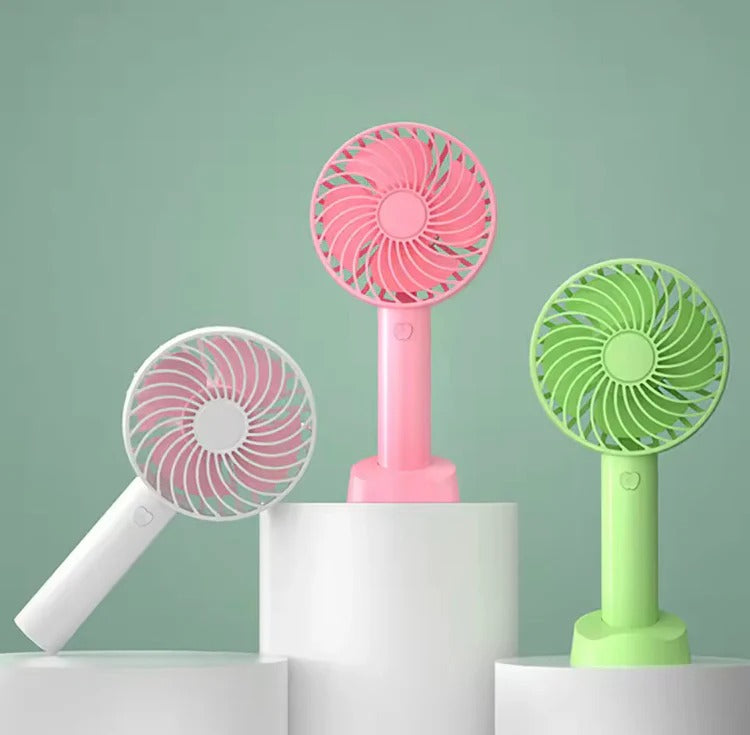Portable Hand Fan – Mini Desktop Cooling Fan | Rechargeable Personal Air Fan