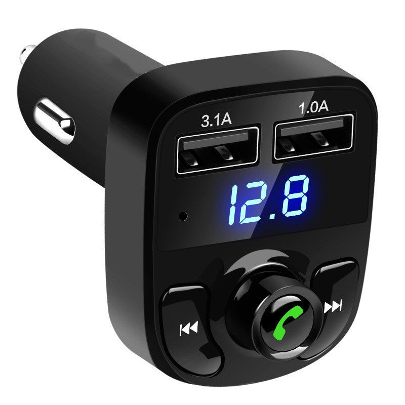 X8 Bluetooth Car FM Transmitter – Fast Charge + Hands-Free Calling